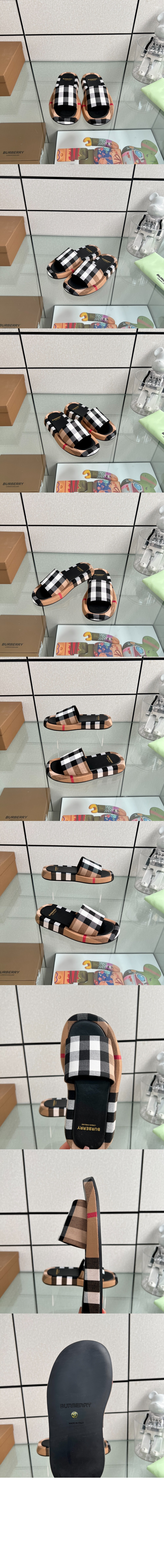 버버리 플랫 발레리나 뮬 80503211