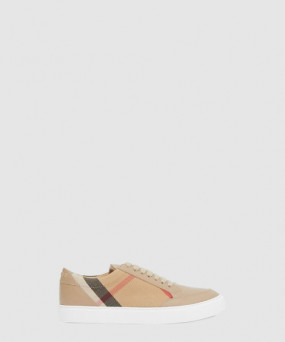 버버리 뉴 살몬드 하우스 체크 스니커즈 40400571