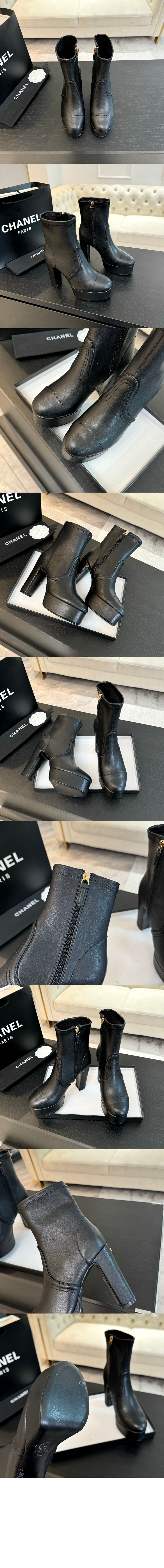 샤넬 쇼트 앵클 부츠 G46050