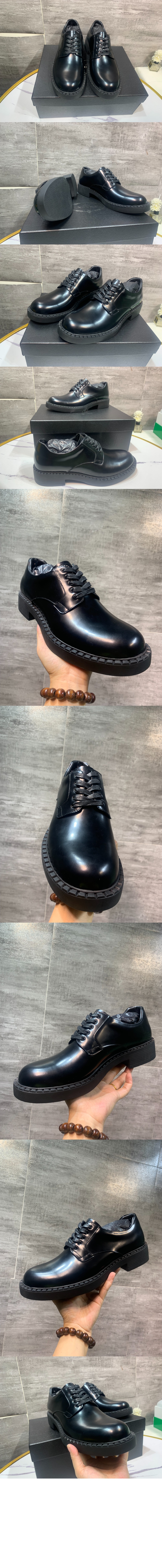 프라다 브러시드 레더 더피 슈즈 2EE345