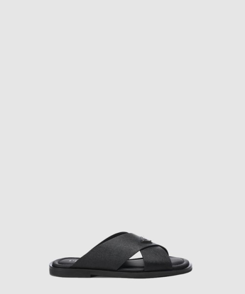 프라다 트라이앵글 로고 슬리퍼 2X3081