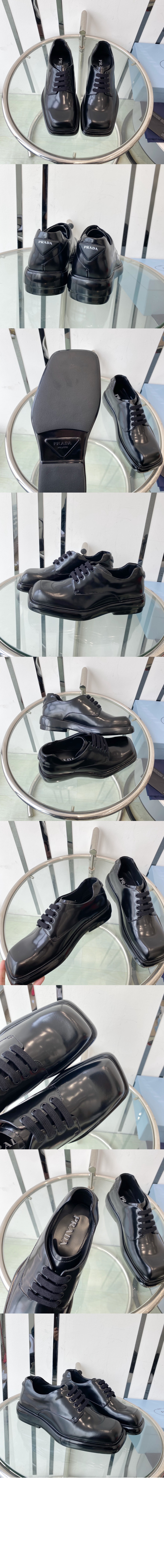 프라다 기모 가죽 더비 슈즈 2EG427