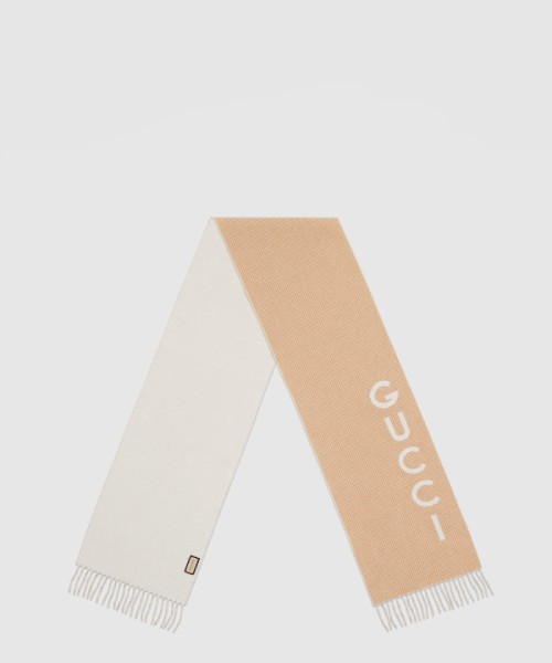 구찌 울 캐시미어 스카프 764268