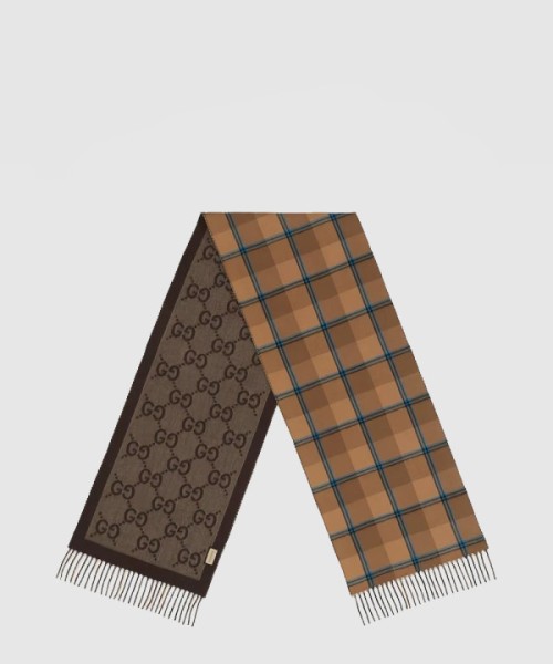 구찌 GG 섀도우 울 자카드 스카프 713142