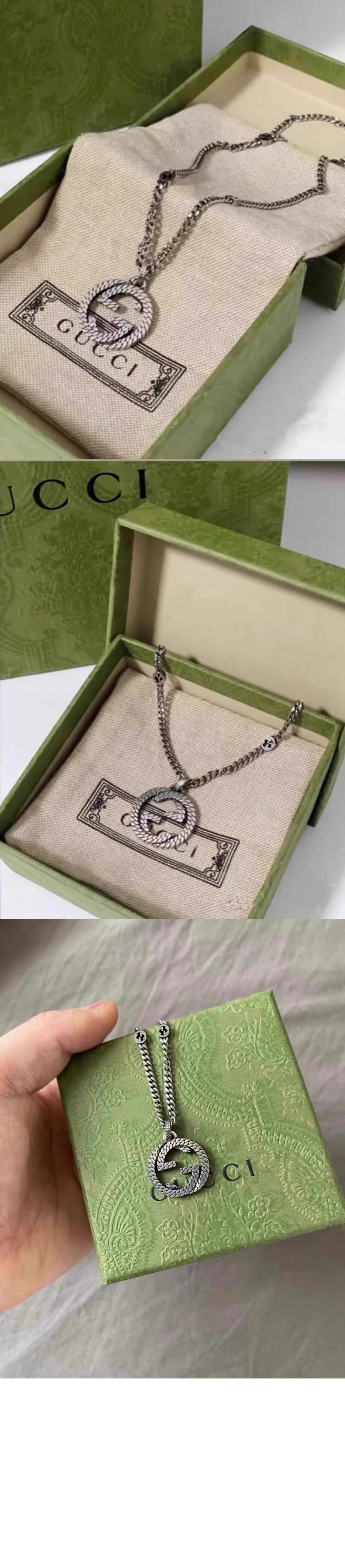 구찌 인터로킹 목걸이 678651