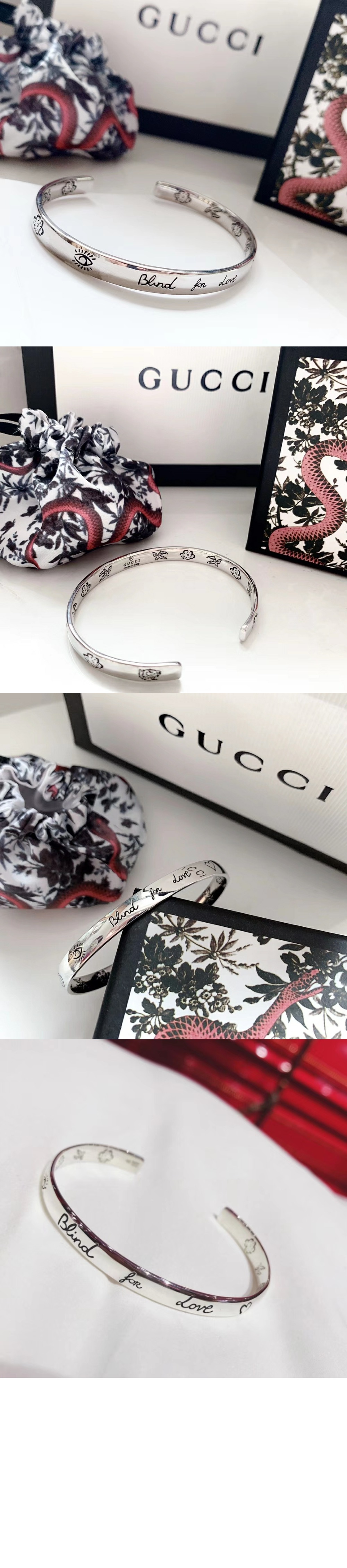 구찌 Blind for Love 팔찌 455242