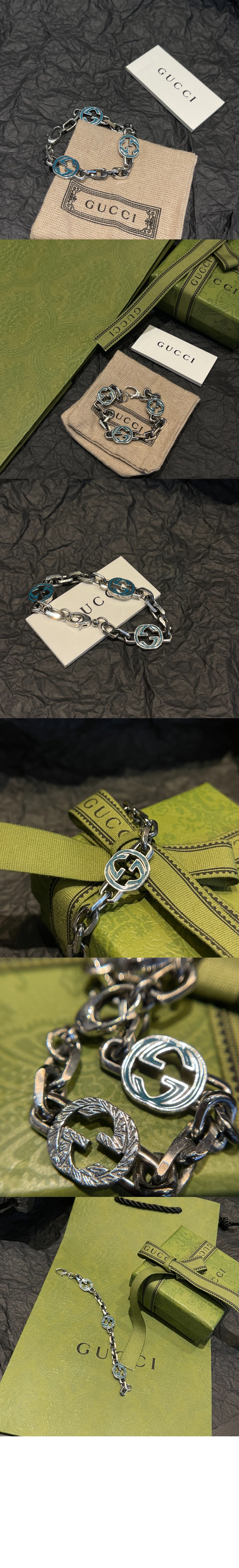 구찌 인터로킹G 팔찌 656787