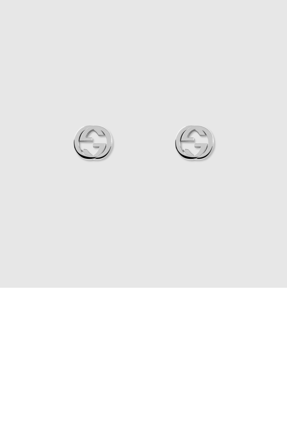 구찌 실버 인터로킹 G 귀걸이 356289