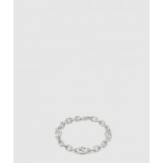 구찌 인터로킹 G 디테일의 실버 팔찌 620798