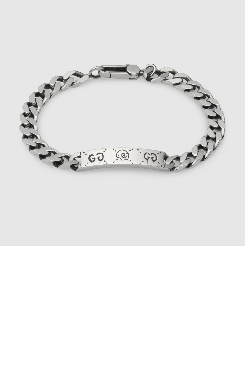 구찌 실버 체인 팔찌 455321