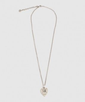구찌 고스트 하트 목걸이 455540