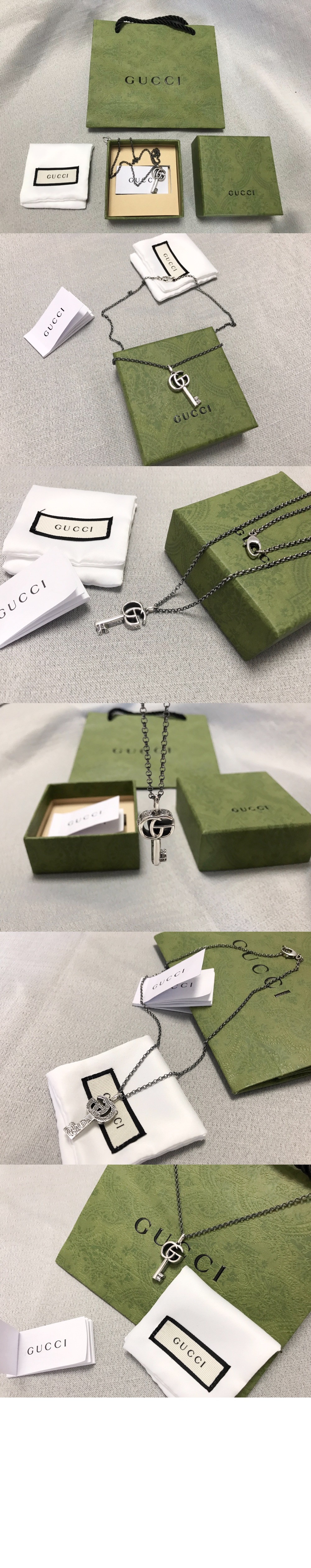 구찌 더블 G 키 목걸이 627757