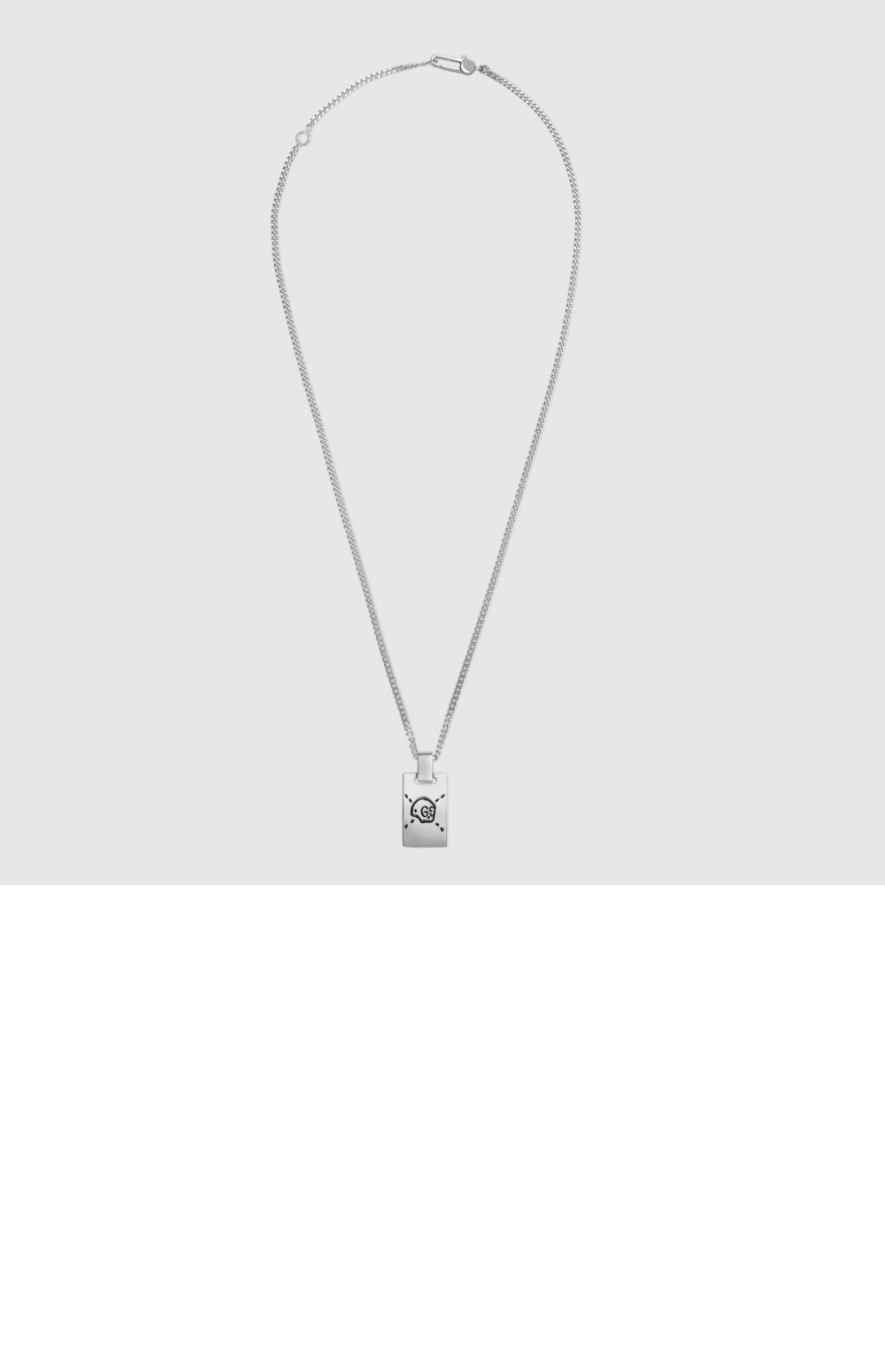구찌 실버 펜던트 목걸이 455315