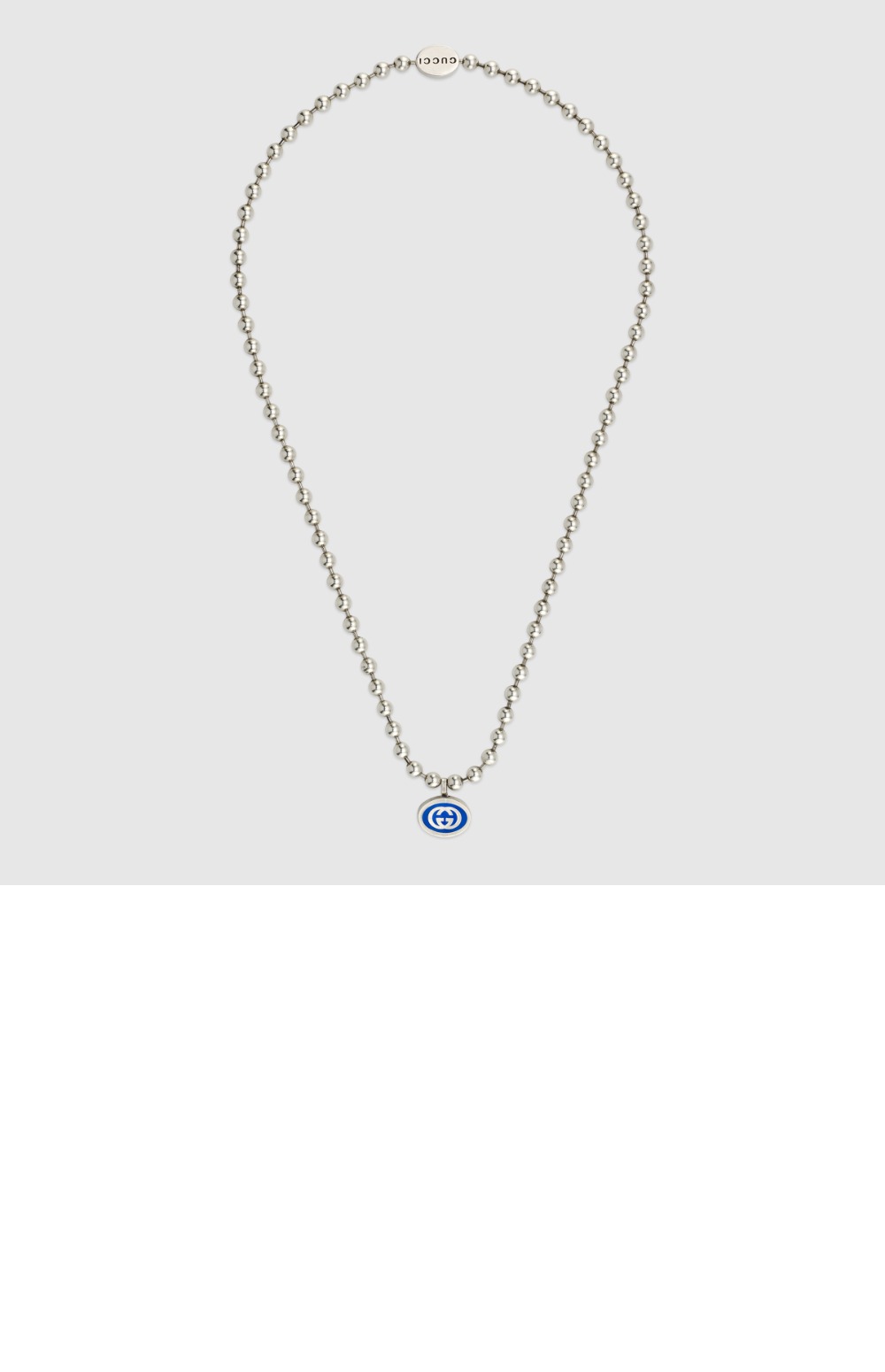 구찌 인터로킹 G 볼 체인 목걸이 753438