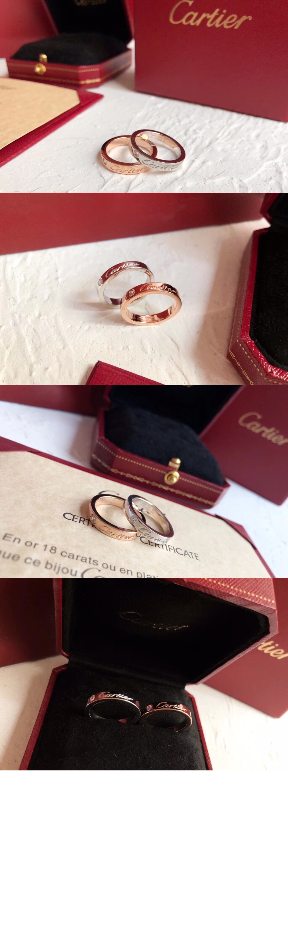 까르띠에 C 드 까르띠에 웨딩 밴드 B4051300