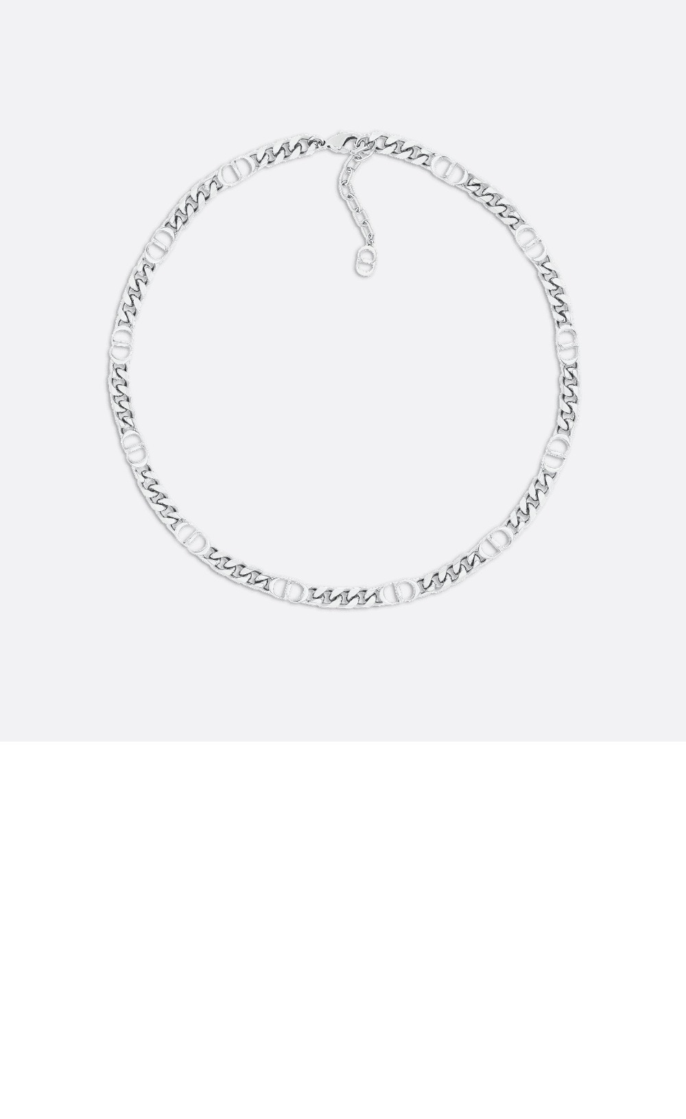 디올 CD Icon 슬림 체인 링크 목걸이 N1574