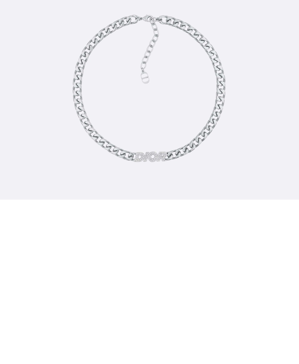 디올 Dior Italic 체인 링크 목걸이 N1507