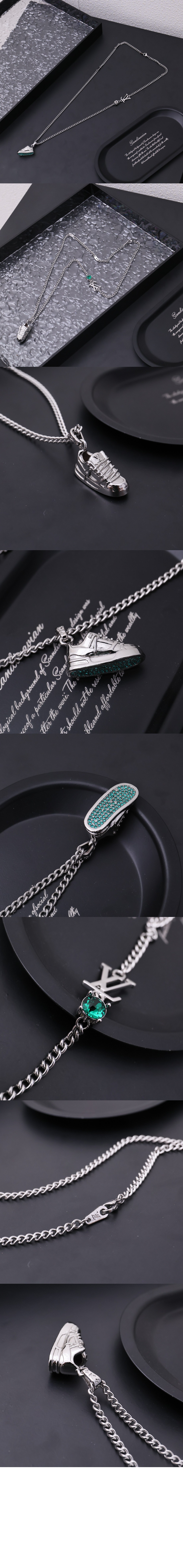 루이비통 LV 트레이너 스트라스 목걸이 M01388