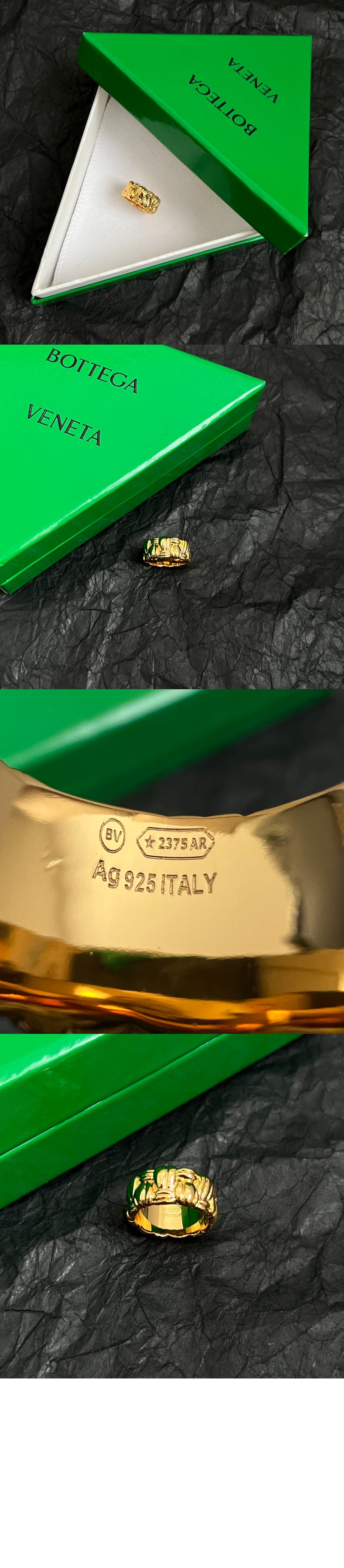 보테가베네타 플리츠 링 732038