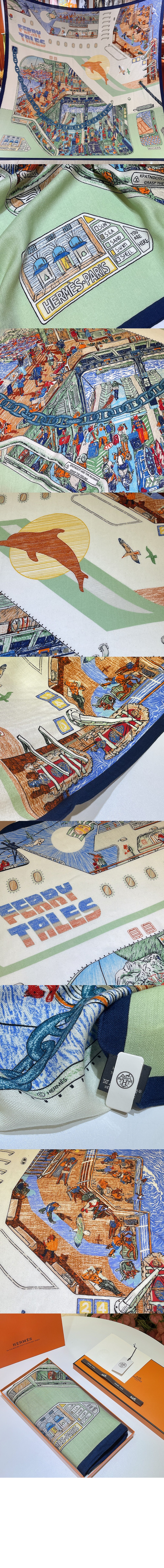 에르메스 Ferry Tales 숄 140