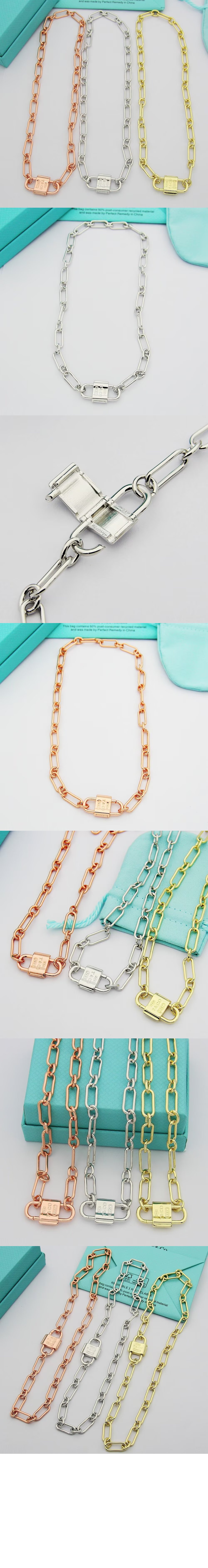 티파니앤코 라지 더블 락 네크리스