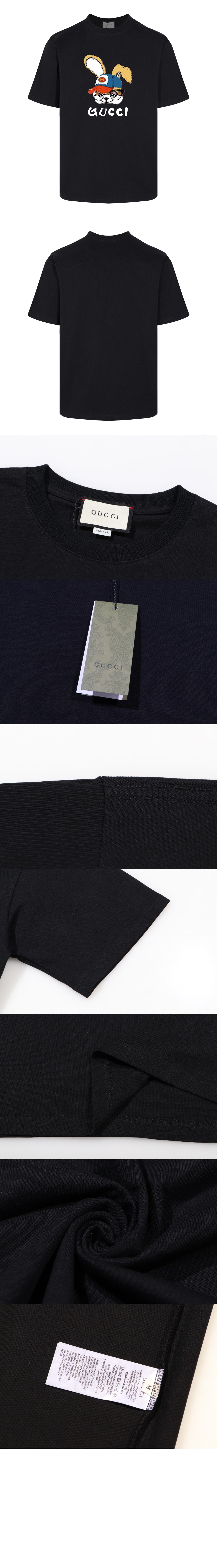 구찌 프린트 면 티셔츠