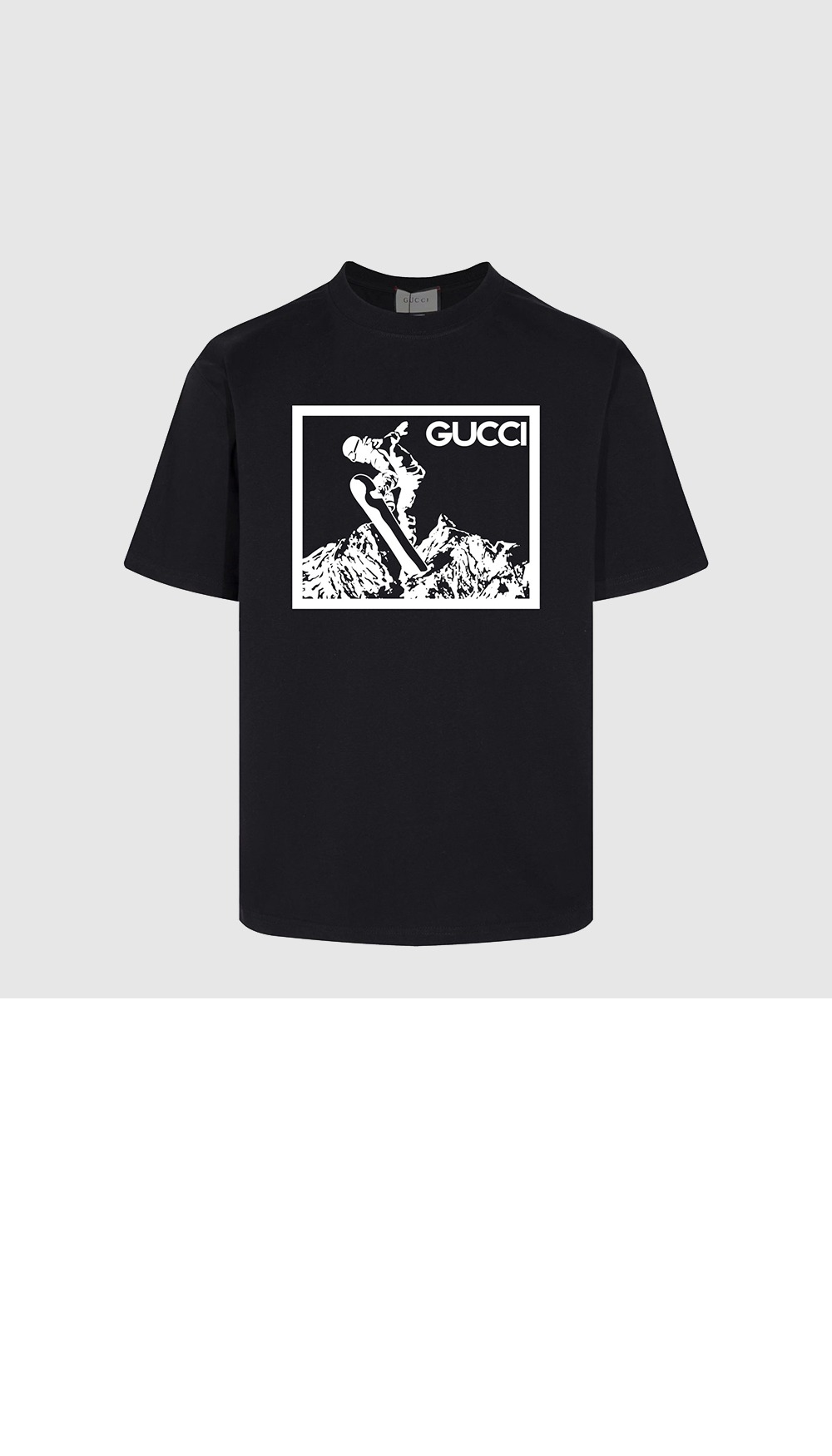 구찌 프린트 면 티셔츠