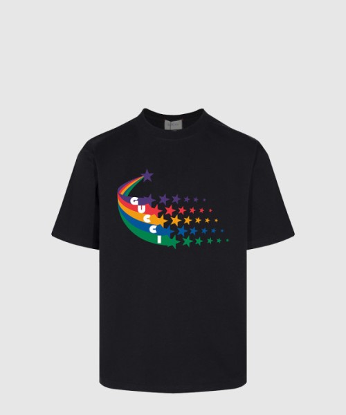 구찌 프린트 면 티셔츠