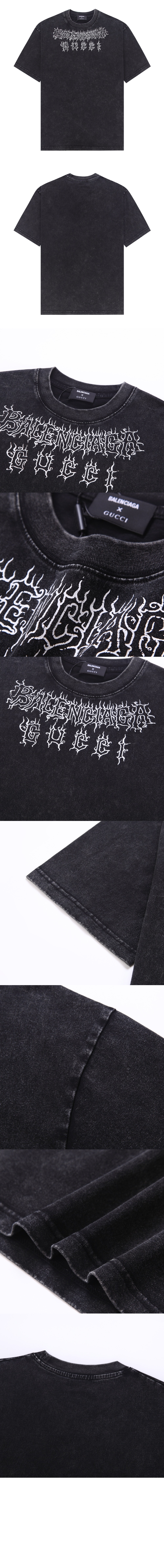 구찌 프린트 면 티셔츠