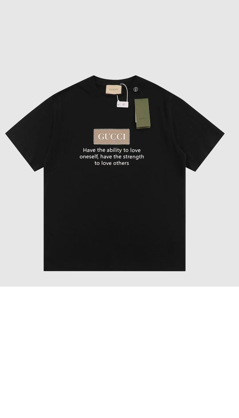 구찌 프린트 면 티셔츠