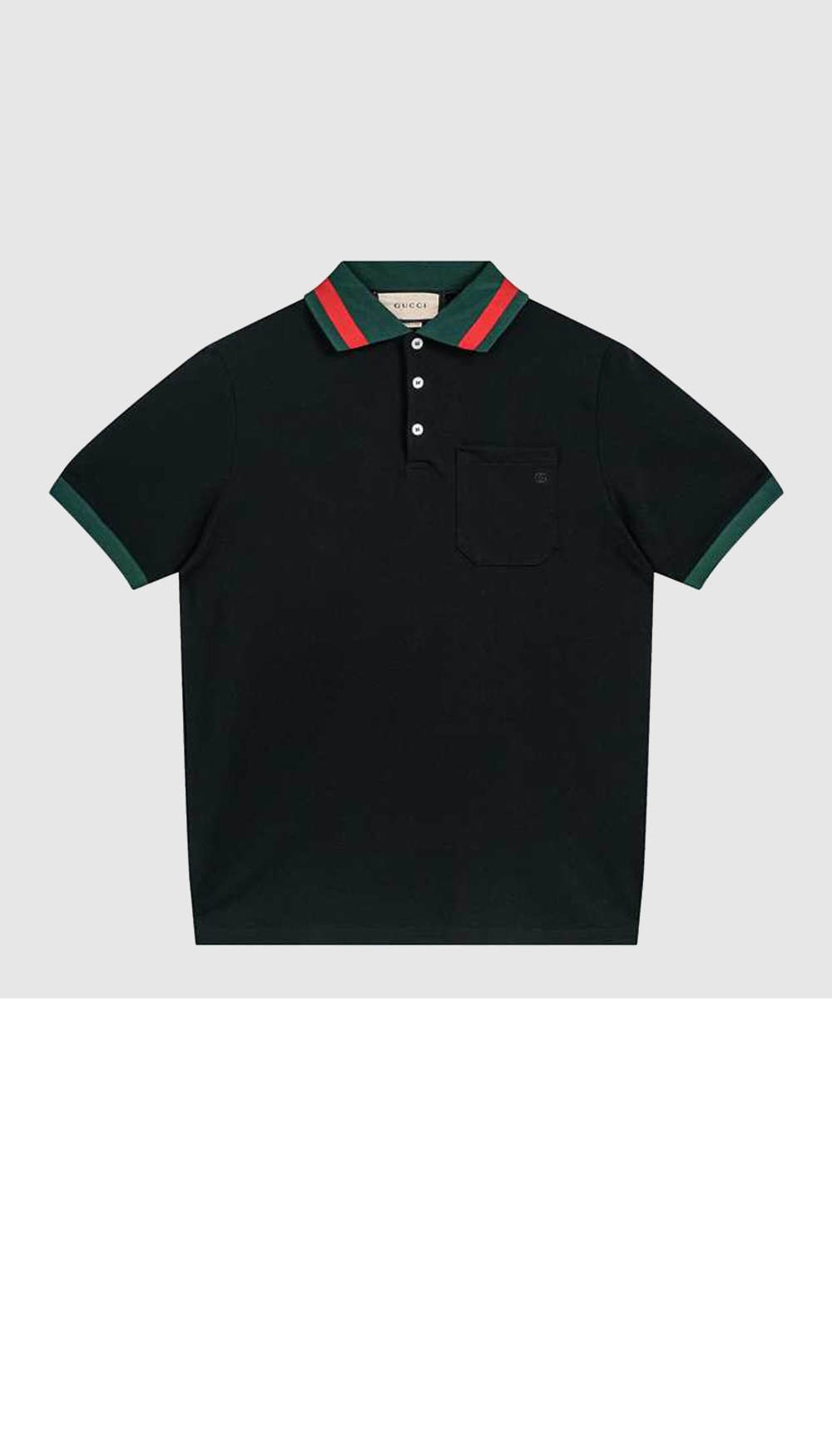 구찌 면 폴로 셔츠