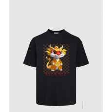 구찌 프린트 면 티셔츠