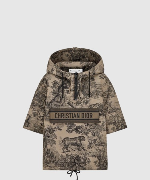 디올 로고 후드 긴팔