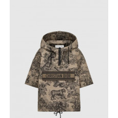 디올 로고 후드 긴팔