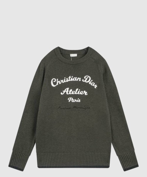 디올 로고 프린트 긴팔