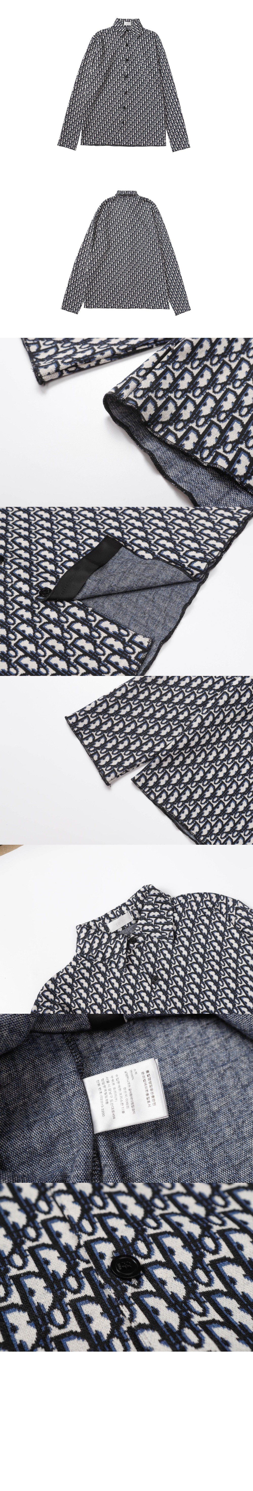 디올 로고 셔츠