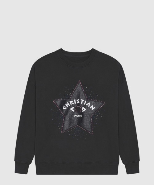 디올 로고 프린트 긴팔