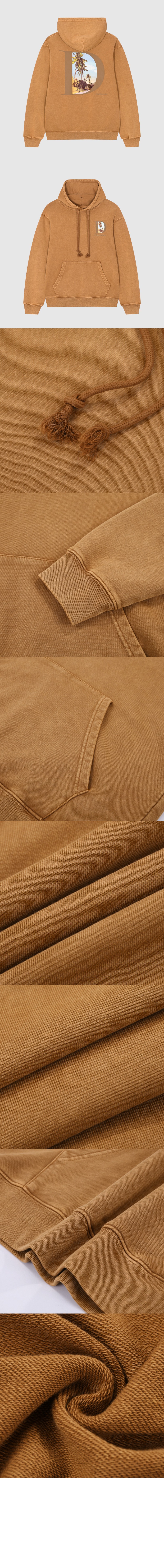 디올 로고 후드 긴팔