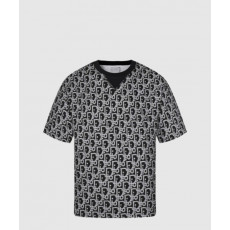 디올 로고 프린트 반팔