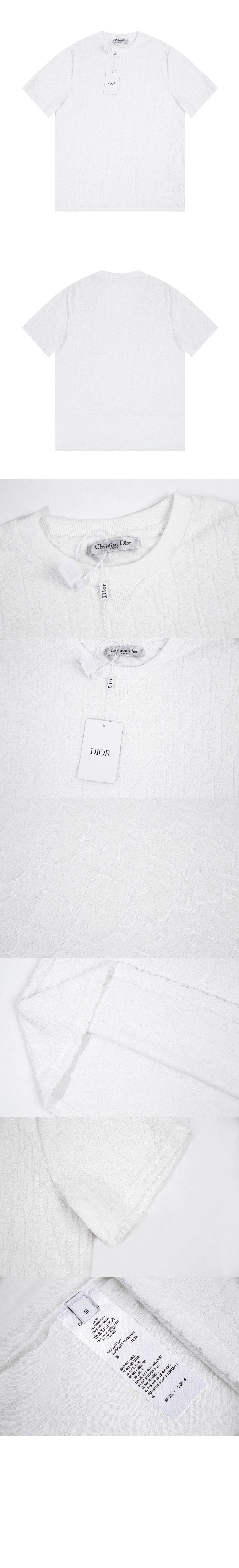 디올 로고 프린트 반팔