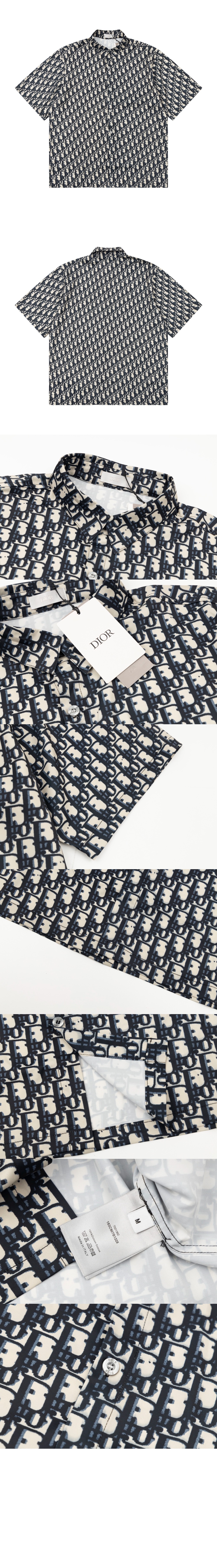 디올 로고 프린트 셔츠 톱