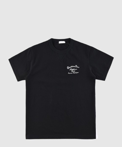 디올 로고 프린트 반팔