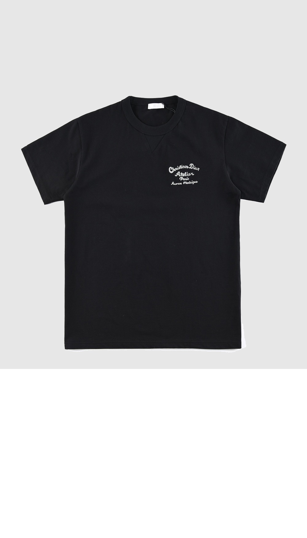 디올 로고 프린트 반팔