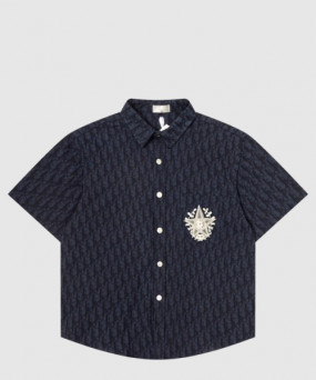 디올 로고 프린트 셔츠 톱