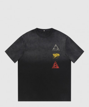 디올 로고 프린트 반팔