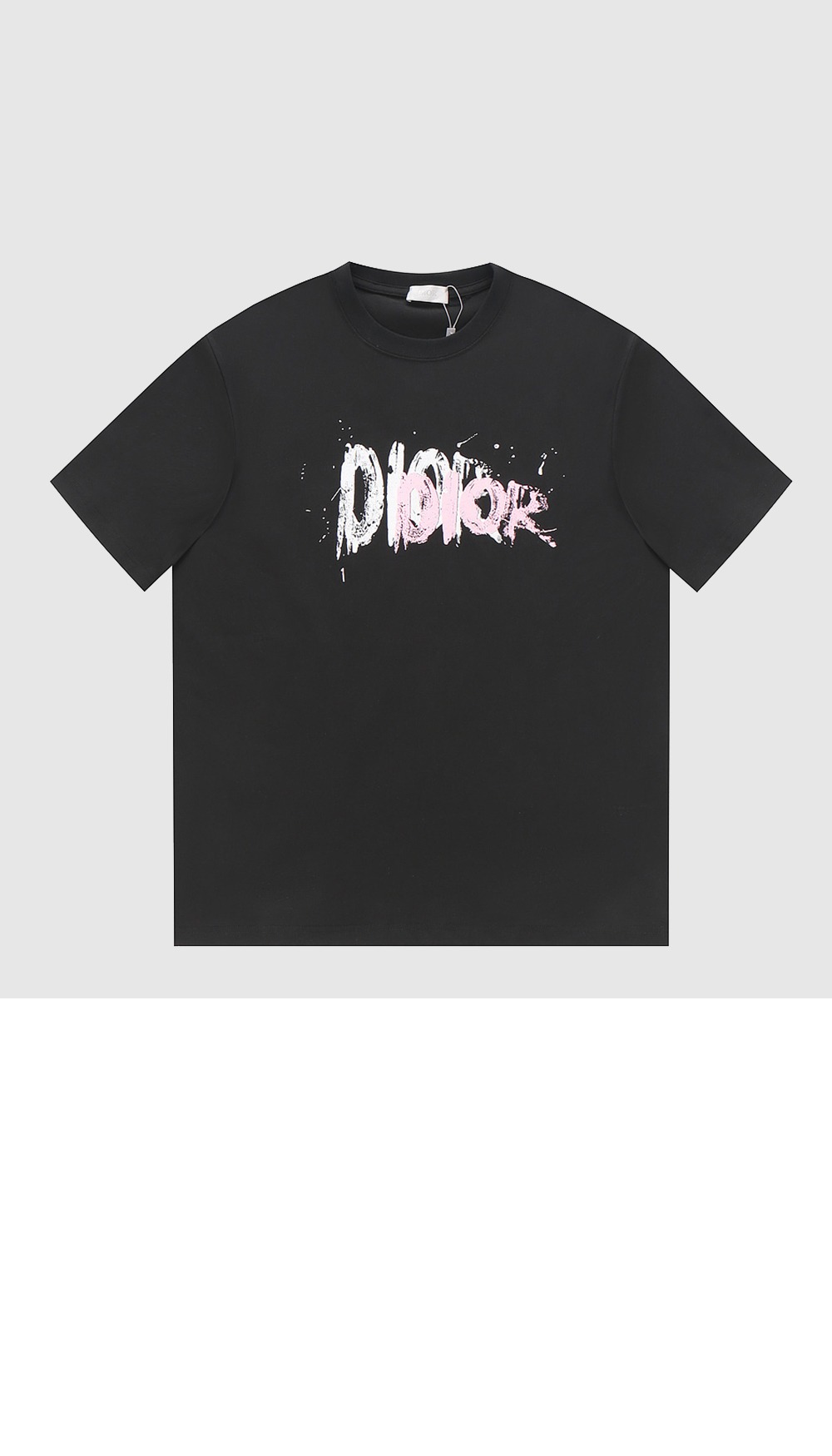 디올 로고 프린트 반팔