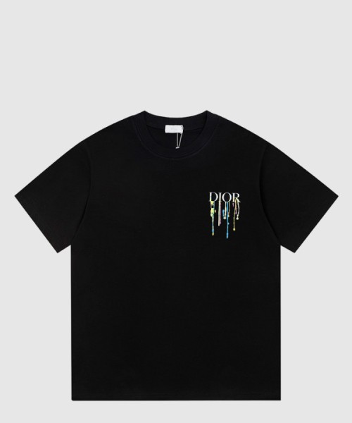 디올 로고 프린트 반팔