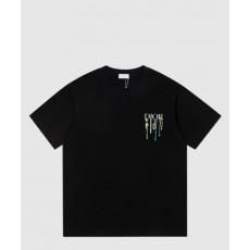 디올 로고 프린트 반팔