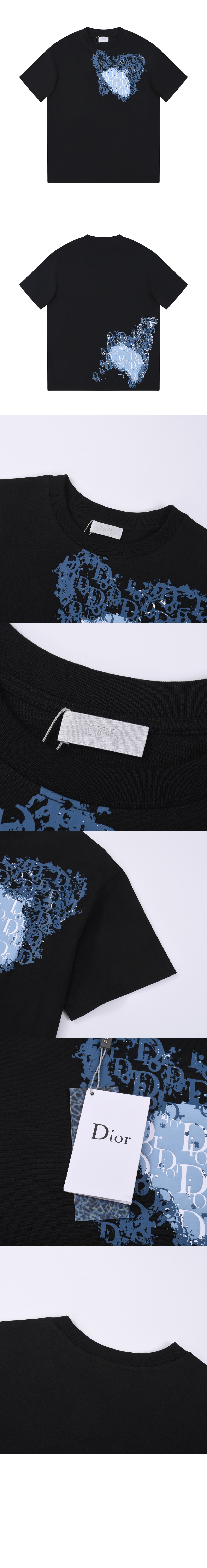 디올 플라워 코튼 톱