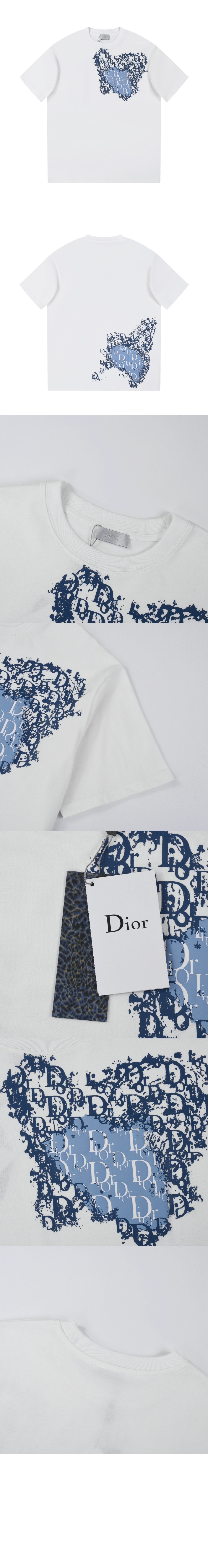 디올 플라워 코튼 톱